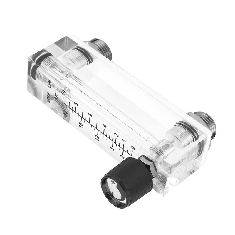 Panel Type Gas Flow Meter LZM-6T Acrylic Flow Meter Adjustable Panel 1~10LPM Flow Meter