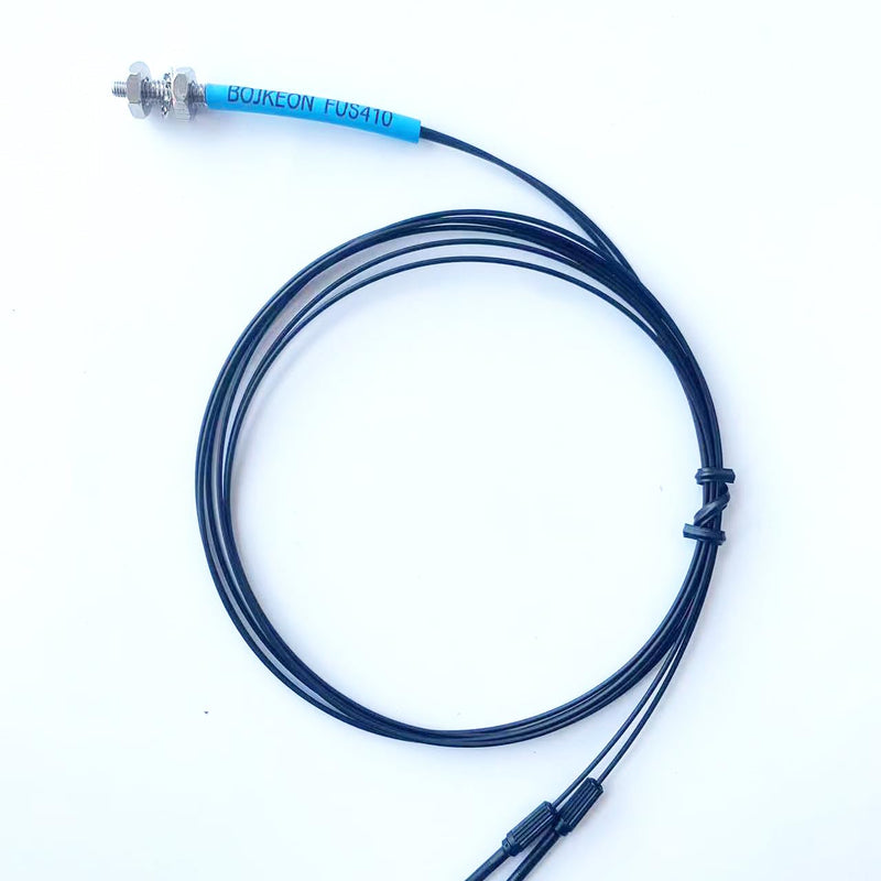 [Australia - AusPower] - FUS410 Fiber Optic Sensor,Diffuse Reflective Digital Fiber Optic,1m Line Length,M4 Sensor Probe 