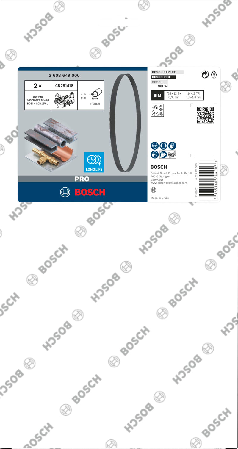 [Australia - AusPower] - Bosch 2608649000 CB 2818 BIM Band Saw Blade, 18tpi, White, 18 18 tpi 