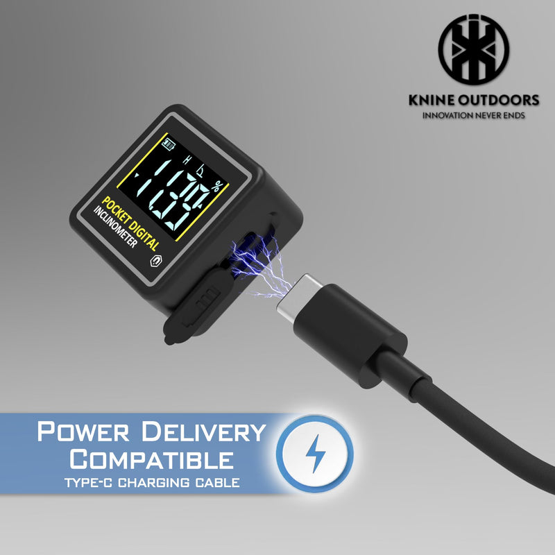 [Australia - AusPower] - KNINE OUTDOORS Mini Digital Angle Finder 4-side Strong Magnetic Angle Gauge, Table Saw Miter Protractor, Woodworking Measuring Tool, Level Box for Hanging (2 Pack, Plastic, Small Size) 2 Pack 