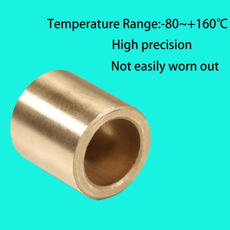 [Australia - AusPower] - sleeve bearings 1/4 inch bore 10 PCS Brass Self-Lubricating Sintered Bronze Bushings 6mm Bore 10mm OD 10mm Length 