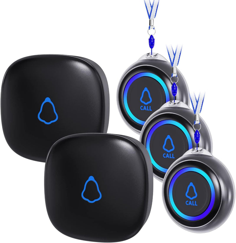 [Australia - AusPower] - Bundle: Caregiver Pager with 2-Receiver and 3-Call Button 
