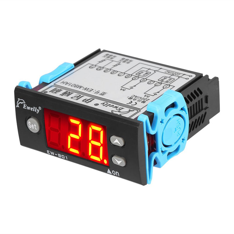 AC 220V 5A All-Purpose Digital Temperature Difference Controller Differential Thermostat with Sensor Probe for Solar Water Heater