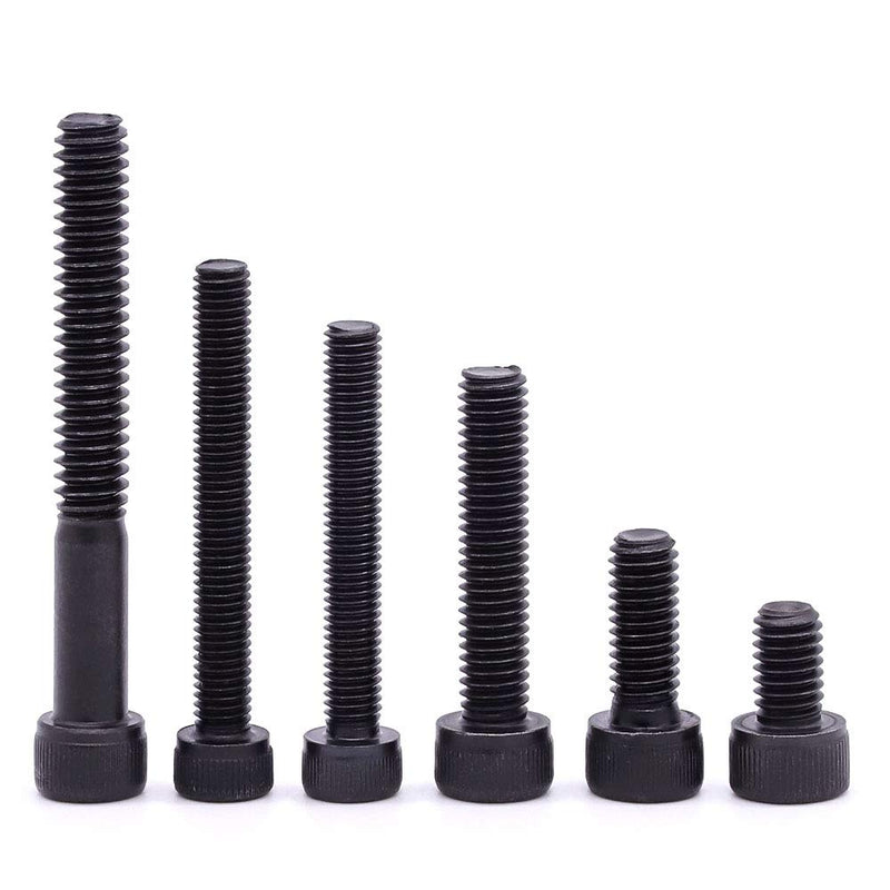 [Australia - AusPower] - 3/8-16 x 1-1/2" Socket Head Cap Screws Bolts, 12.9 Grade Alloy Steel, Black Oxide Finish, Allen Hex Drive, Coarse Thread, 10 PCS 3/8-16 x 1-1/2" 