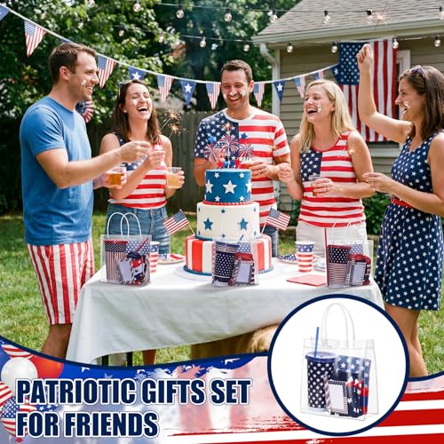 Vesici 25 Pcs Veterans Day Party Favors, Patriotic Gift Set Bulk Independence Day