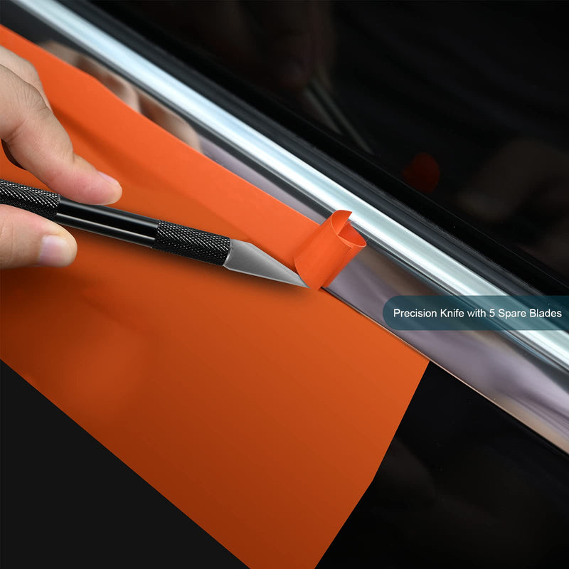 NEWISHTOOL Vinyl Wrap Tool Kit Window Tint Squeegee with Knife Less Wrap Tape for Vinyl Wrap Cutting and Application