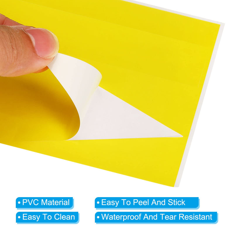 [Australia - AusPower] - PATIKIL 8"x2" Arrow Sticker, 15 Pack PVC Removable Self Adhesive Waterproof Large Arrow Sign Floor Decal Wall Marking for Road Instructions, Yellow 