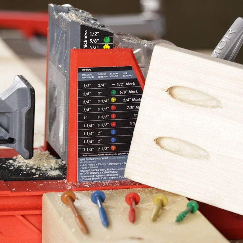 ARMOR TOOL Pocket Hole Screws - 3/4" Fine Thread Screws 500 Piece with Gray Color Coat & Square Drive - AP-F-075-500 .75" (500 Ct)