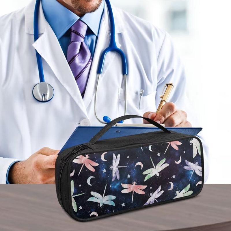 [Australia - AusPower] - Stethoscope Case Dragonfly Stethoscope Bag Compatible for 3M Littmann Classic III, Cardiology IV Diagnostic, MDF Acoustica Stethoscopes and Other Nurse Accessories 