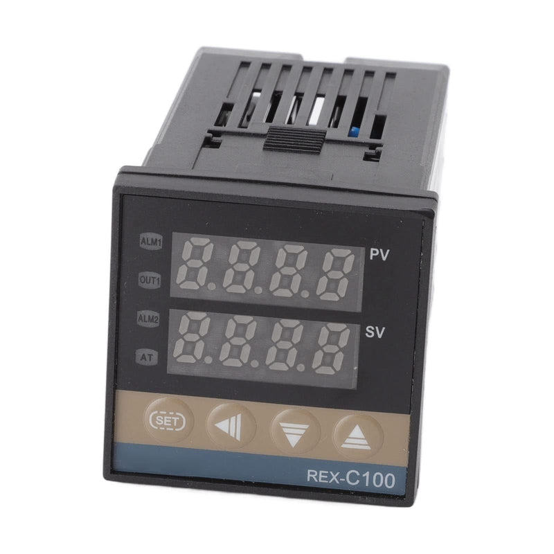 [Australia - AusPower] - 100-240 V Temperature Controller, 1.89 x 1.89 x 3.54 Inch Digital Thermostat Temperature Controller 0 to 400 Degrees Celsius Temperature Monitor with K-Thermocouple Relay for Heating Cooling Aquarium 