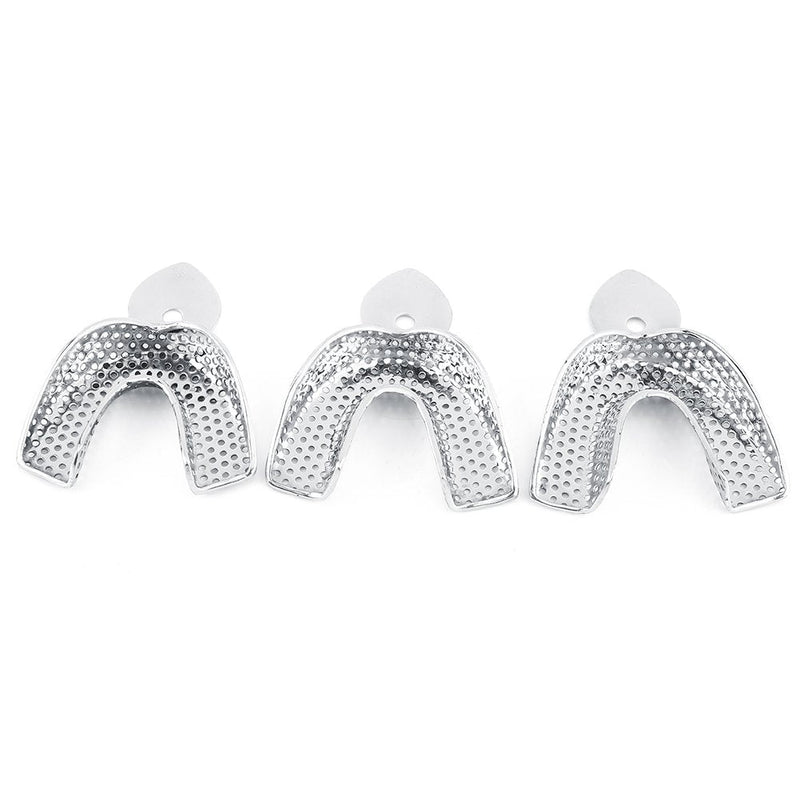 Dental Trays - 6 Pieces Stainless Steel Autoclavable Tooth Trays Impression Tray Upper & Lower Dental Trays, Dental Imprint Trays, Autoclavable Impression Tray