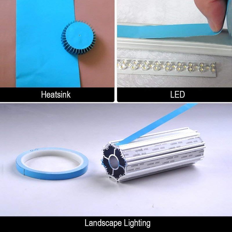 [Australia - AusPower] - Thermal Adhesive Tape 20mm by 25M, High Performance Thermally Conductive Tape Apply for Coolers, Heat Sink, LED Strips, Computer CPU, GPU, Easy to Apply & High Durability 20mm x 25m 