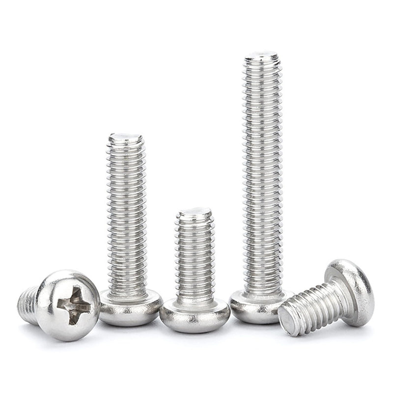 [Australia - AusPower] - 5/32-32 x 1'' (50Pack) Pan Head Machine Screw, Phillips Drive, 304 Stainless Steel 18-8, Bright Finish, Fully Machine Thread 5/32 x 1'' 