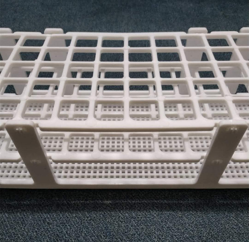 [Australia - AusPower] - 3 Packs Plastic Test Tube Rack, 60 Holes Lab Test Tube Rack Holder for 16mm Test Tubes, White, Detachable (60 Holes) 
