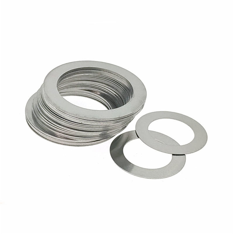 KALESYUJIN-40PCS S:0.1-10pcs/0.2-10pcs/0.3-10pcs/0.5-10pcs DIN988 Metal Shim Washers Stainless Steel Ultrathin Gasket Thin Flat Washer (18 * 25) 18*25