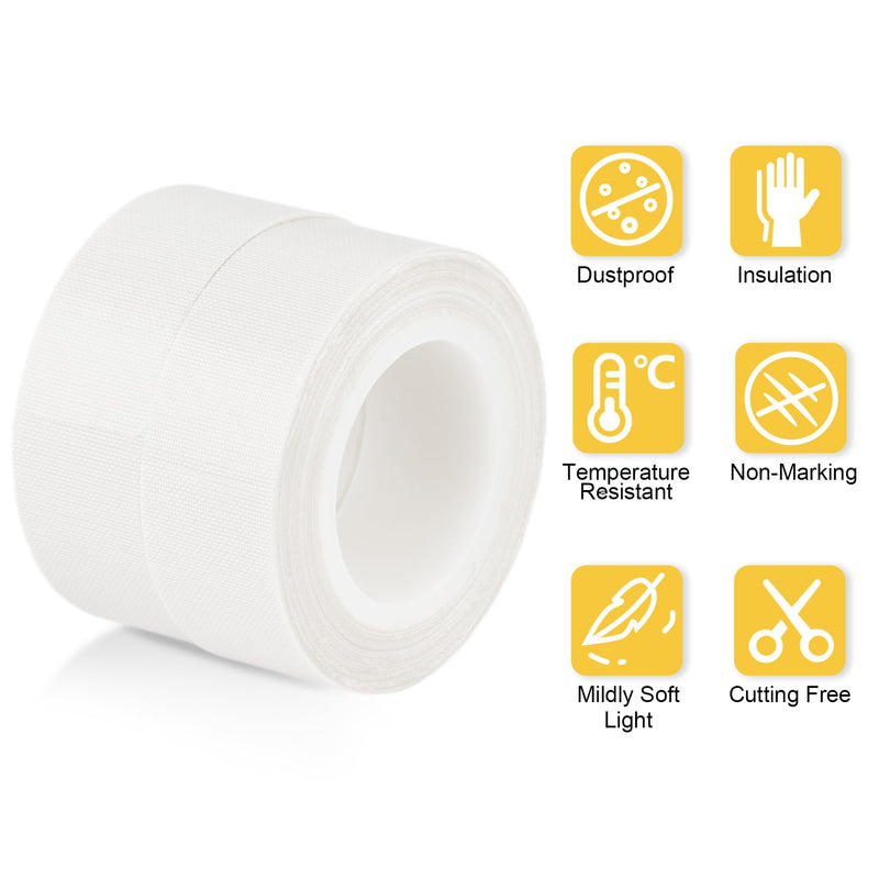 Light Soften Tape 2 PCS 0.78inx32.8ft LED Light Strip Masking Tape for Slightly Diffuser Light,White White