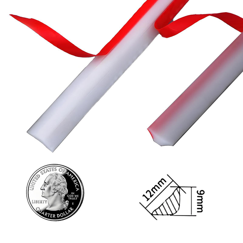 6m (19.7ft) Self-Adhesive Floor Molding Trim - Flexible TPE Baseboard Edging for Floors, Walls, Countertops