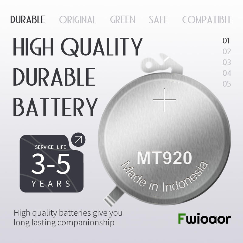 [Australia - AusPower] - Replacement MT920 Capacitor 3023.5MY & Kinetic 3023-5MZ Battery for 5M22/5M23/5M25/5M42/5M43/5M45/5M47 Movements 