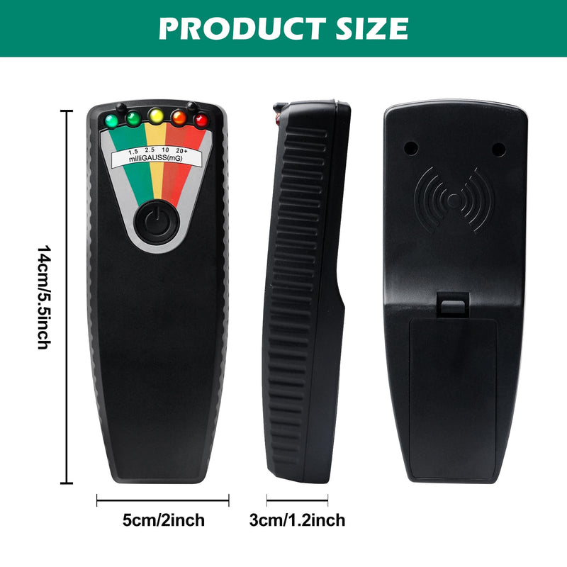 K2 EMF Meter Magnetic Field, K2 EMF Meter, Radiation Detector Portable, Ghost Hunting Detector, Handheld EMF Meter, LED EMF Meter Magnetic Field for Home, Office & Outdoor Inspections, 50 Hz - 20,000