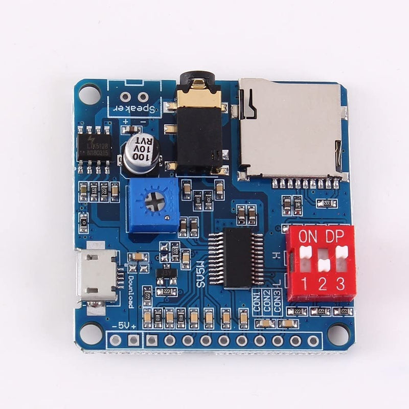 [Australia - AusPower] - Voice Playback Module DY-SV5W MP3 Player IO Trigger Playback MP3 Trigger Amplifier Class D 5W with Serial Control 