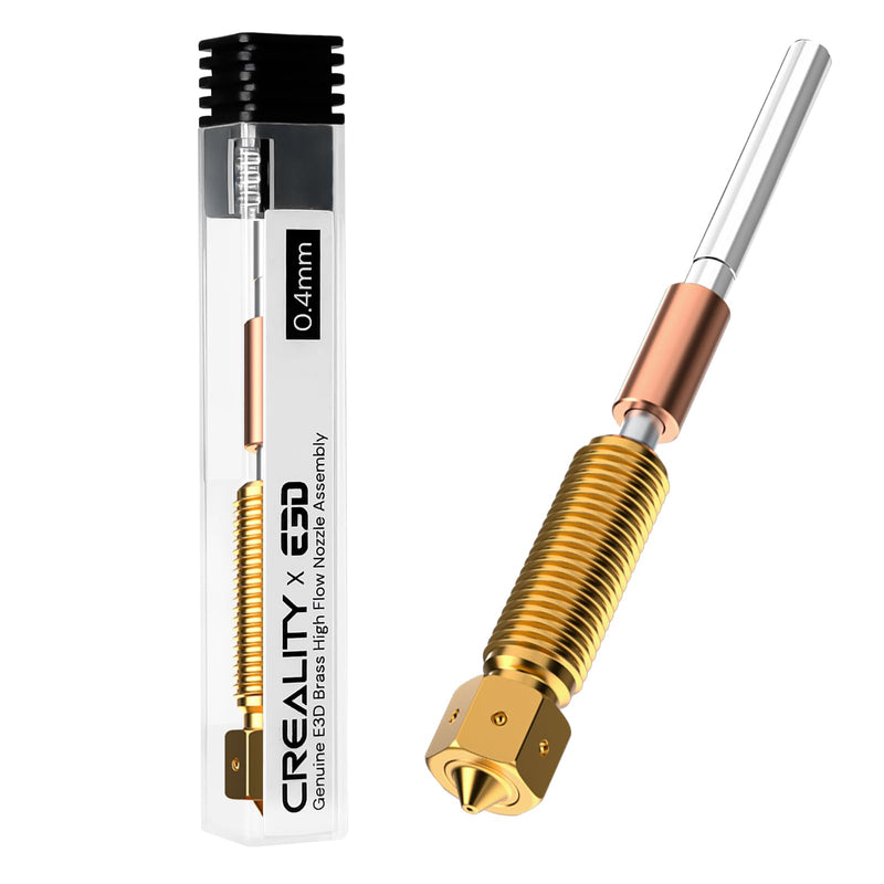 [Australia - AusPower] - Creality K1C E3D Nozzle, Genuine K1 SE Brass 600mm/s High Flow Extruder Hotend Nozzles Assembly 0.4mm, 3D Printer Nozzle Replacement For Ender 3 V3 SE KE/Ender 3V3/Ender 3 V3 Plus/K1/K1 Max/K2 SE 1PCS-E3D-Brass-0.4 