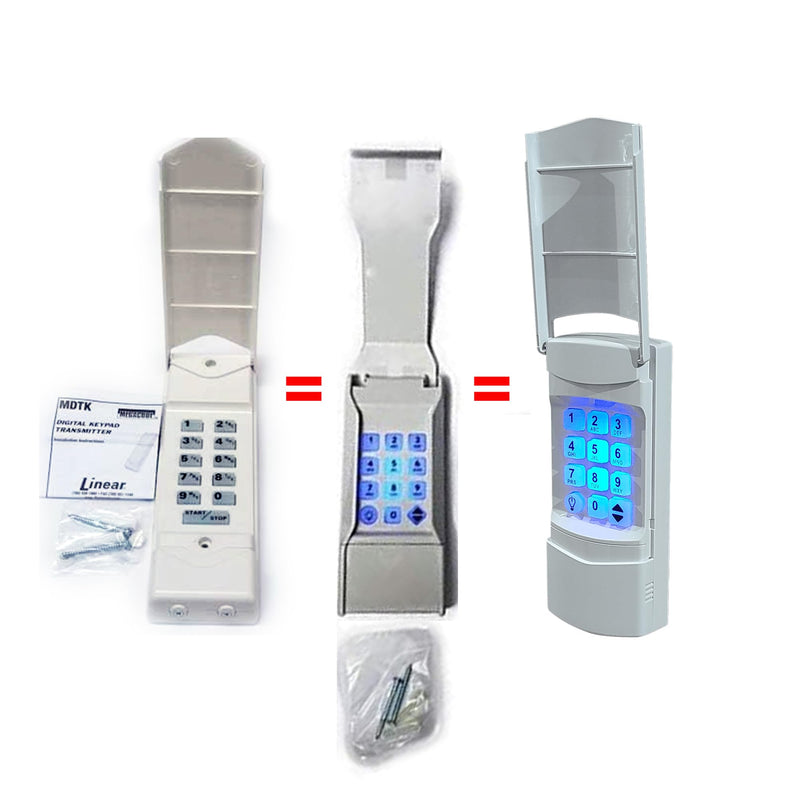 [Australia - AusPower] - Linear Wireless Keypad DNT00094 Wall-mountable Backlit NMTK Replaces LPWKP Mega Code Wireless Keypad Linear DNT00058 318 MHz (MDTK) 
