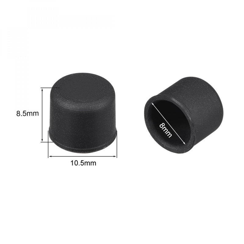 [Australia - AusPower] - uxcell Silicone RCA Port Anti-Dust Stopper Cap Cover Black 20pcs 