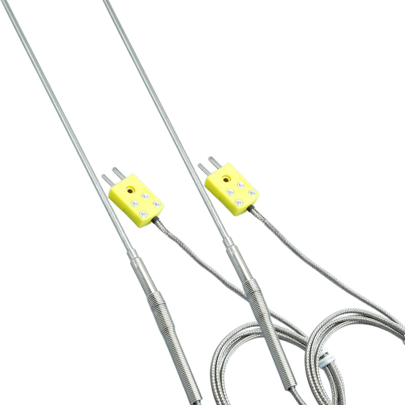 [Australia - AusPower] - TL1917SL Type K Thermocouple Probe 0.13in/6in,40in /-50°F 1100°F k Type Temperature Sensors 2 Pieces 