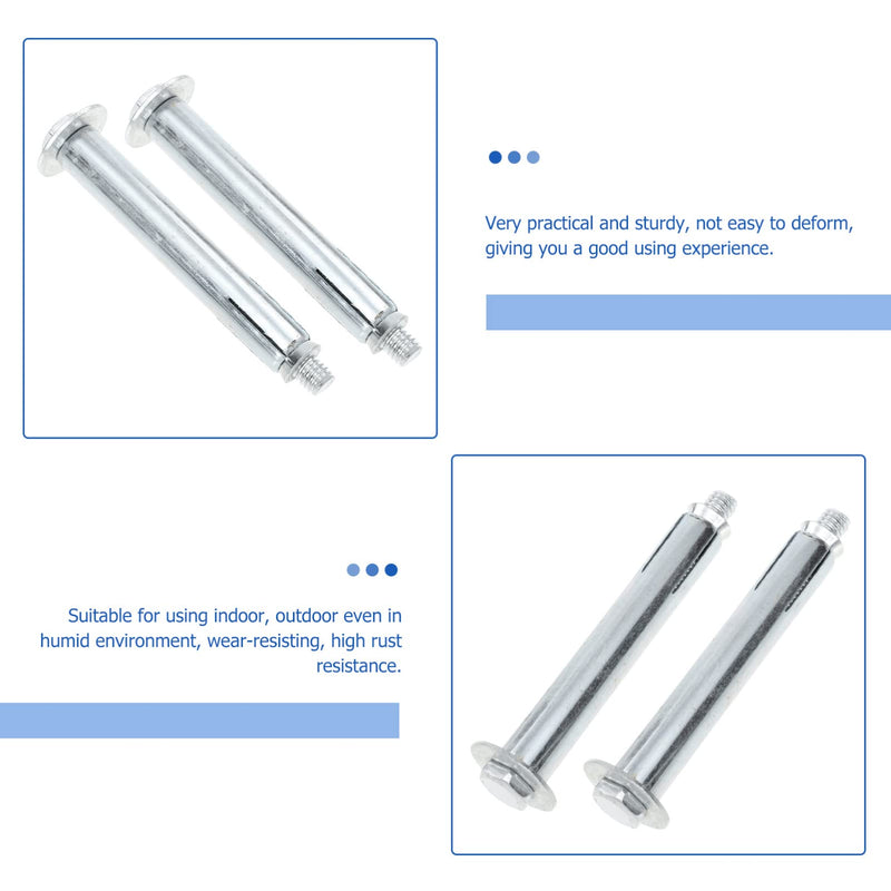 [Australia - AusPower] - POPETPOP Screws Steel Spikes Bolt Anchors for Bumps, 10pcs Expansion Bolt Asphalt Concrete Roads Anchor Bolt for Driveway Bolts 