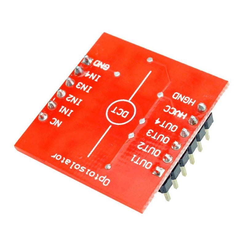 5PACK Expansion Board TLP281 4 Channel 4CH Optocoupler IC Module For High and Low Optocoupler Isolation for Arduino Expansion Board