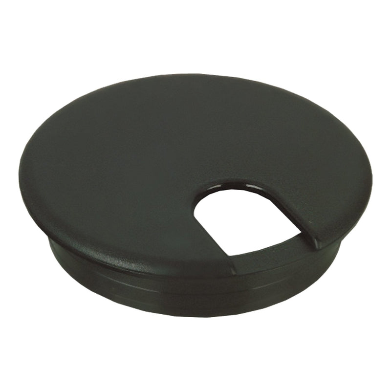[Australia - AusPower] - 5 Pack Rok Hardware 3" (76mm) Black Round Computer Desk Table Port Wire Cable Cord Organizer Hole Cover Grommet, ROKRG3BLK 3" 5 