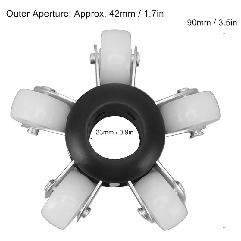 [Australia - AusPower] - 90 mm Guide Wheel Camera Protective Case Inspection Camera Duct Camera Pipe Camera Robust Duct Camera Probes Piping Roller Tube Camera Used for Inspection of Duct Camera 23 mm 