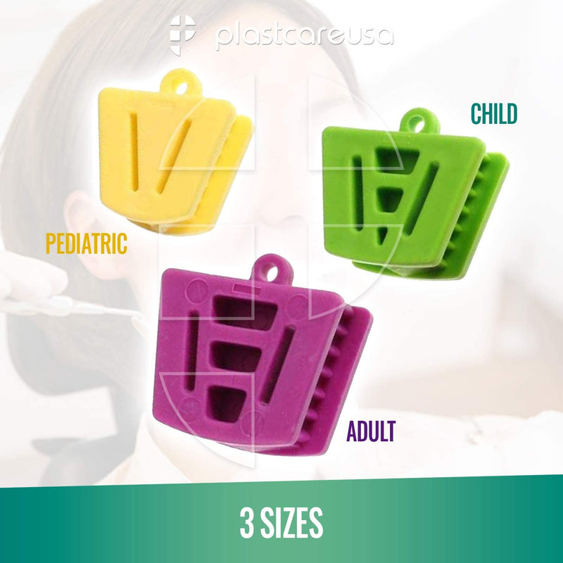 [Australia - AusPower] - Dental Bite Blocks All Sizes - Autoclave Dental Silicone Mouth Props for Adults and Kids - 2 of Each Large, Medium, and Small Mouth Prop Bite Block Dental (Bag of 6) by PlastCare USA Assorted 