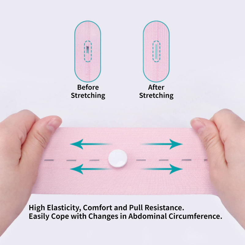 [Australia - AusPower] - Band for Pregnancy Support, 2Pcs Fetal Heart Monitoring Belt Fetal Tape Fetal Heart Monitoring Bandage Belt with Snaps Design for Pregnant Women Use 