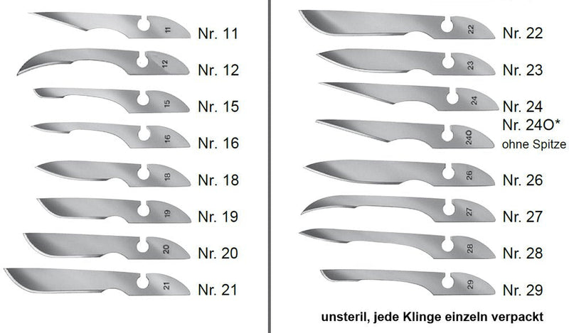 12x BAYHA Scalpel Blades, Non-Sterile, Individually Boxed, , ,