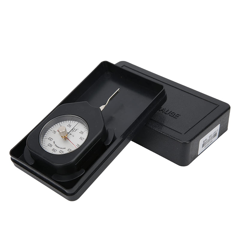 [Australia - AusPower] - Mxzzand Gram Tension Meter Dial Tensionmeter Pressure Pull Tester Gage Double Needle Switch Force Gauge 150g for Measuring Force 