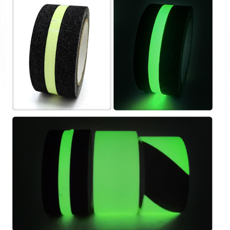 Frosted Anti Slip Tape Safety Warning Tapes Staircase Step Luminous Sticker Night Indicator Tape High Visibility Safety Marker Adhesive Bathroom Floor Fluorescent Anti Slip Sticker 5cmx5m