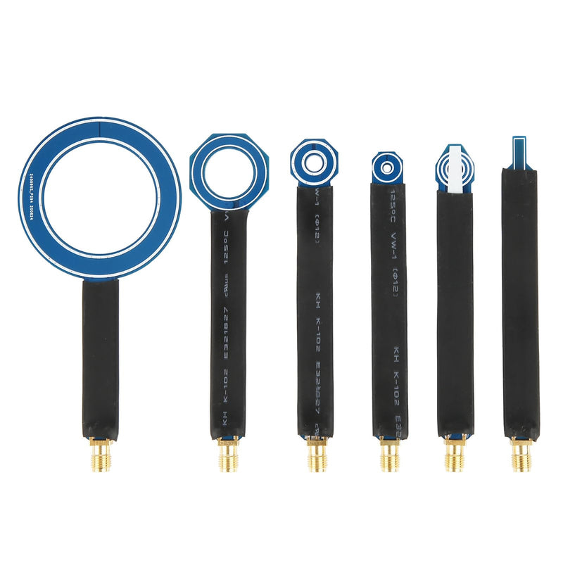 6-Piece Magnetic Near Field Probe H Field Probe Set EMI SMA PCB Line Radiation Male Test Antenna Tester 1.6 mm / 0.1 Inch