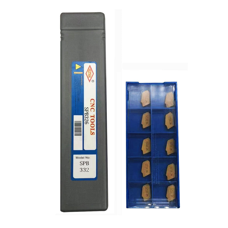 [Australia - AusPower] - ASZLBYM Groove Cutting Tool Chopping Board Tools SPB332 / SPB32-3 Groove Cutting Tool and 12 Pieces SP300 / ZQMX3N11-1E 3 mm Carbide Inserts for Groove Cutting 