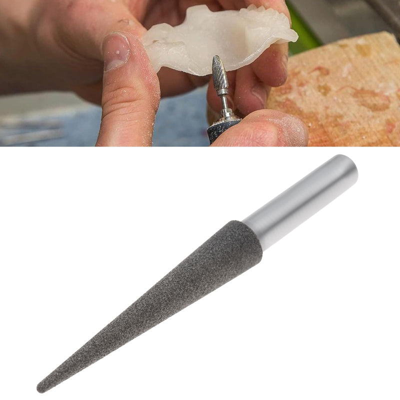 [Australia - AusPower] - Briny River Conical Diamond Grinding Head with 6 mm Shank for Cutting Cutters and Rotary Tools 40 x 8 x 25 mm 40x8x25mm 