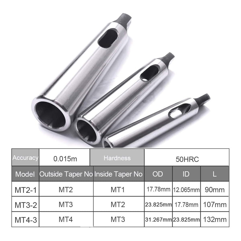 [Australia - AusPower] - ATOPLEE 1pc MT2 to MT1 Morse Taper Drill Sleeve Reducing Adapter for Lathe Milling MT2 to MT1,1pc 