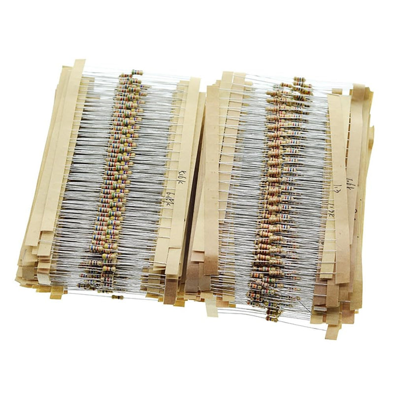 [Australia - AusPower] - 156 Values 3120PCS Resistor Kit 1/4W 5% Carbon Film Resistors 1 Ohm-10M Ohm Assortment Kit for DIY Projects and Experiments 