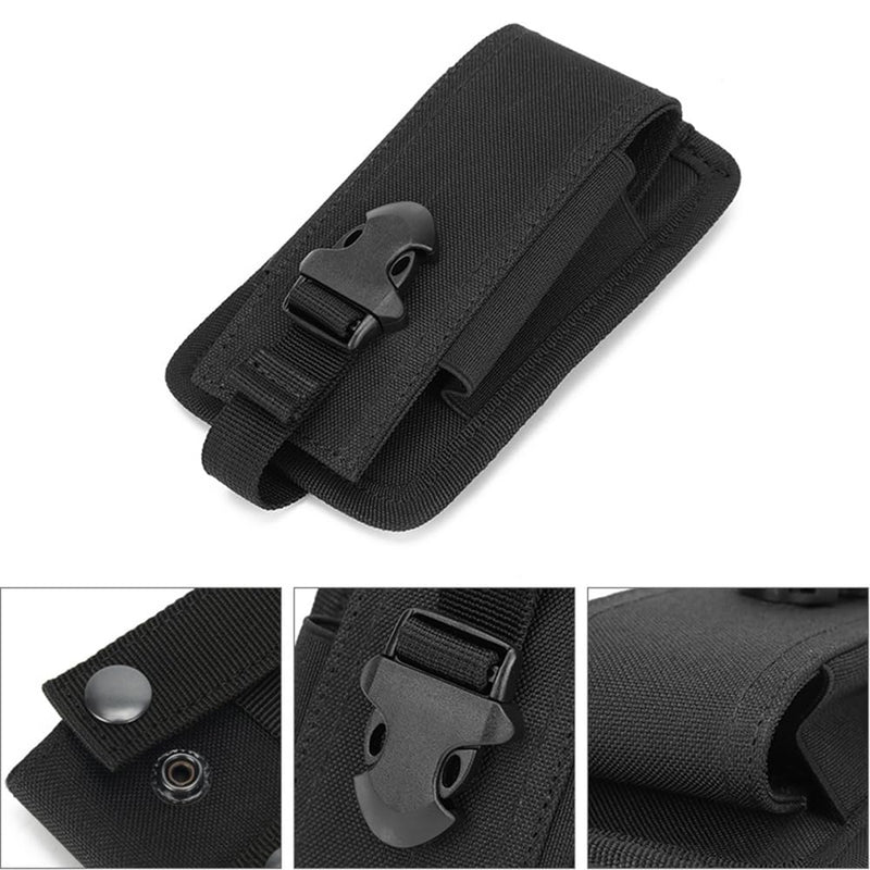 [Australia - AusPower] - Digital Moisture Meter Holster Case Compatible with General Tools MMD4E MMD7NP /Klein Tools ET140 /WoodSavr MT600 /Kiprim WM01 Moisture Meters, Protection Nylon Pouch Holster with Belt & Button black 