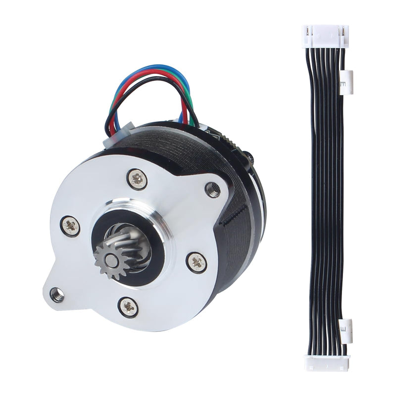 [Australia - AusPower] - FYSETC 3D Printer Accessories for K2 Plus: Original Extruder Motor 35mm Round Pancake Stepper E-axis with 12 Teeth Shaft Gear Drive Board Connected Cable for K2 Pro FDM Printing Project 