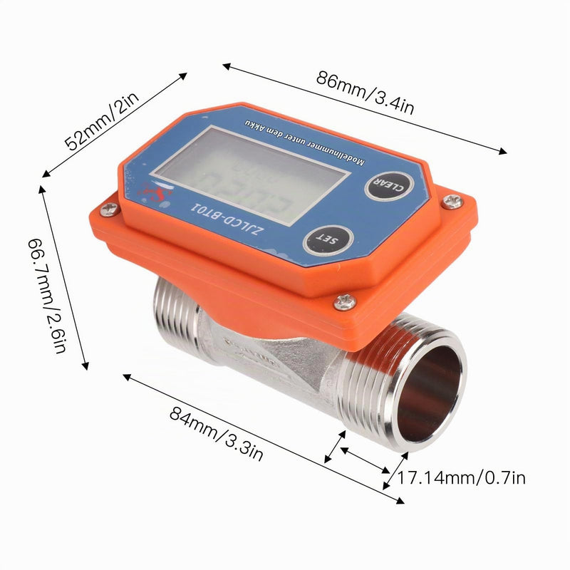 Water Flow Meter Multi Water Flow Meter Acid Resistance Large Measuring Range for Watering Farmland