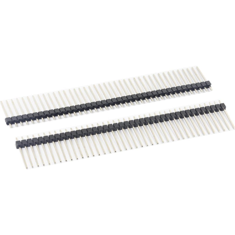 [Australia - AusPower] - 10pcs Break Away Strip Headers 1x40 40 Pin Headers Male 2.54mm Single Row Straight Needle Connector (19mm) 