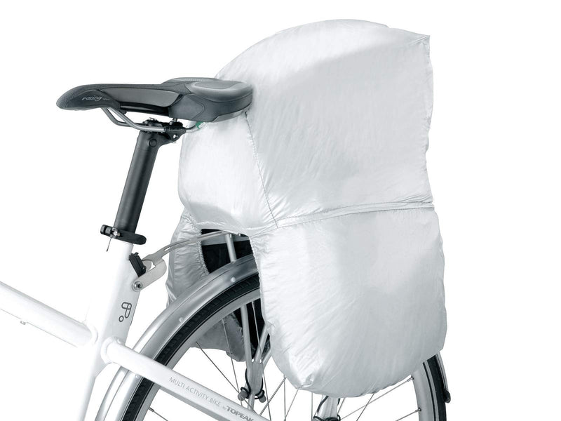 [Australia - AusPower] - Topeak MTX Trunk Bag EXP & DXP Bicycle Trunk Bag Rain Cover , Silver, 4.5cm x 25.15 x 10.67 
