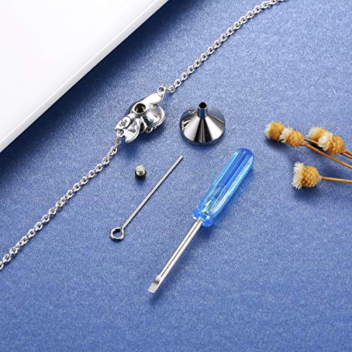 Sterling Silver Rose Urn Bracelet Ring Women Cremation Jewelry for Ashes urn bracelet 1