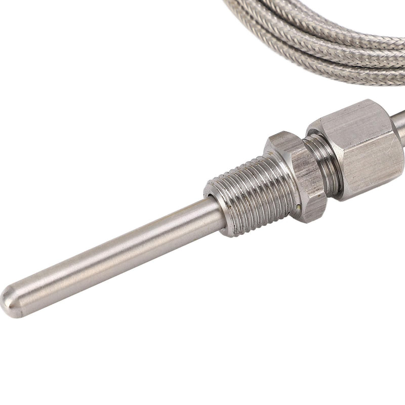 [Australia - AusPower] - K Type Thermocouple 1/8 NPT 80mm Probe for Industrial Temperature Measurement with -100 to 1250 ℃ Range 
