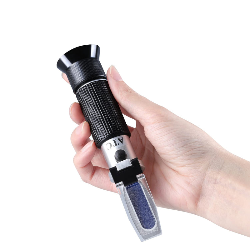 [Australia - AusPower] - Brix Meter Refractometer 0~32%, LEERCHUANG Handheld Brix Refractometer Sugar Content Test, High Accurate Brix Measurement with ATC for Fruit Beverages & Juice Brix: 0~32% 